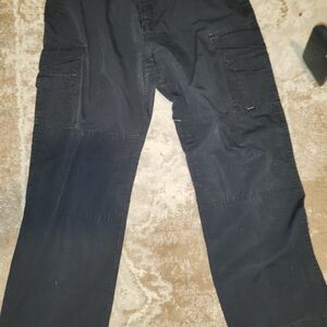 Women's Black Straight Leg Cargo Pants